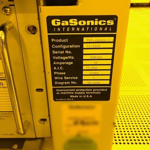 Lam / Novellus / Gasonics PEP Iridia Double Chamber System