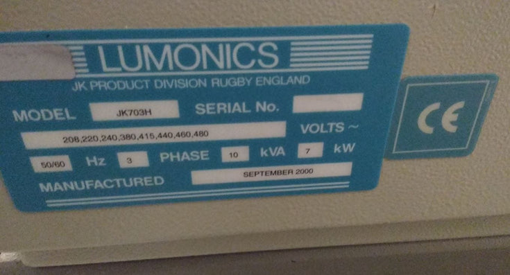 GSI Lumonics JK 703 H Laser Welder