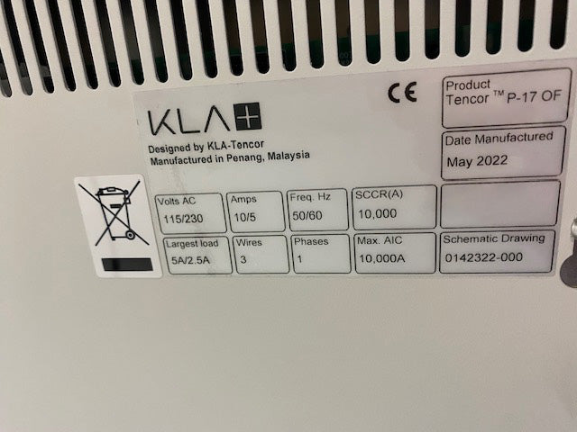 KLA P 17 OF Surface Profilometer