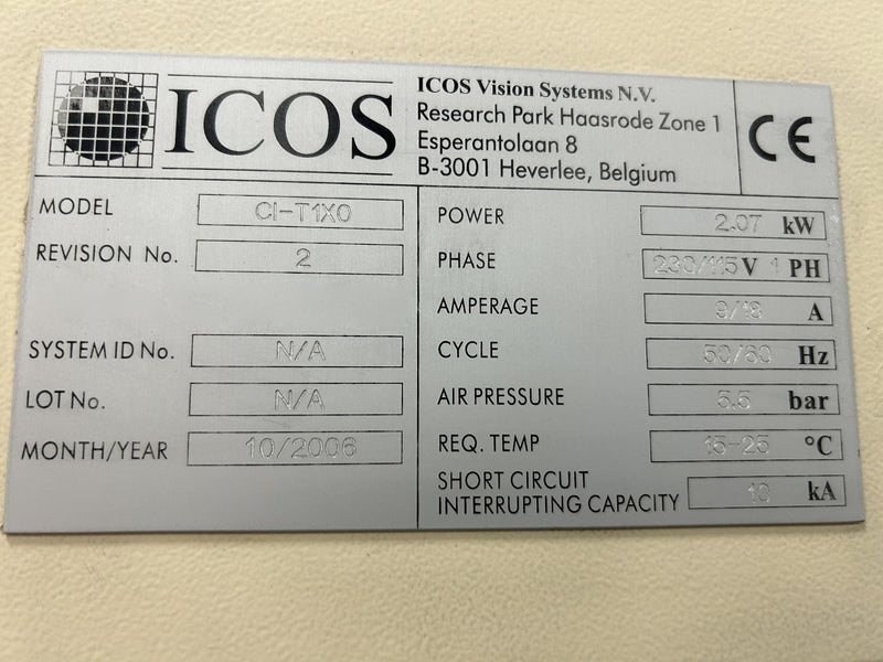 KLA / ICOS CI T 120 Lead Scanner