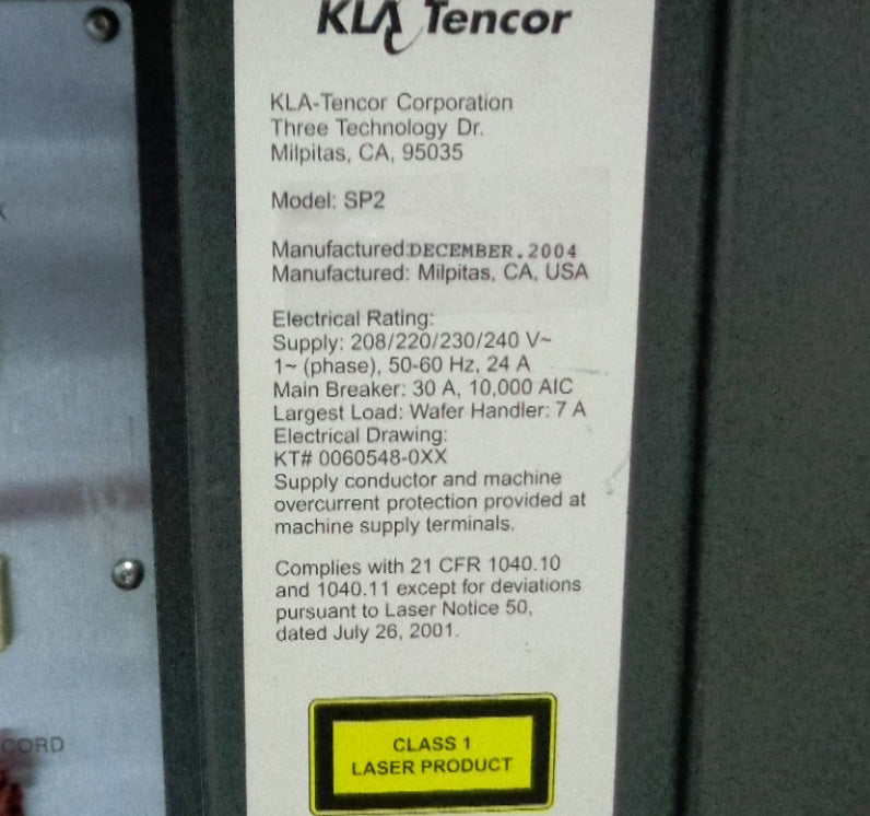 KLA Surfscan SP 2 Particle Defect System – Bridge Tronic Global