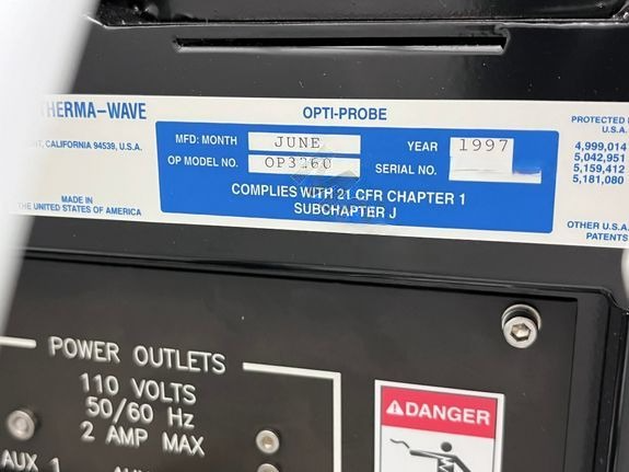KLA / Therma-wave OP 3260 Thin Film Thickness Measurement