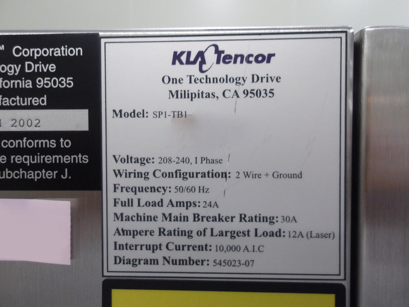 KLA Surfscan SP 1 TBI Particle Defect System