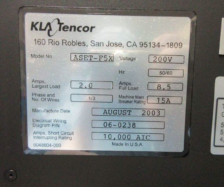 KLA F 5 X Thin Film Measurement