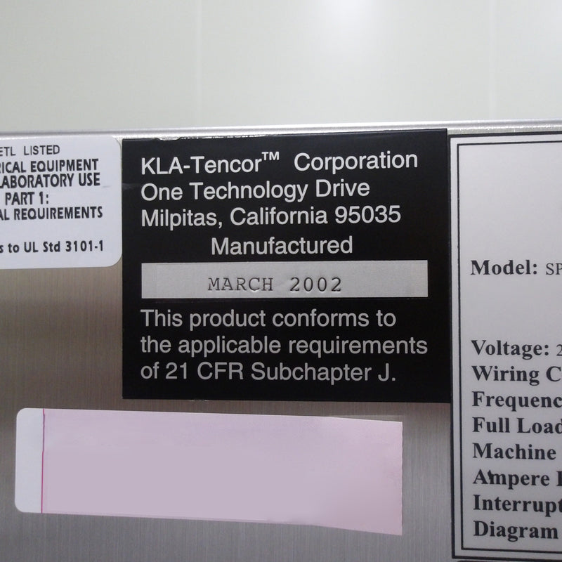 KLA Surfscan SP 1 TBI Particle Defect System