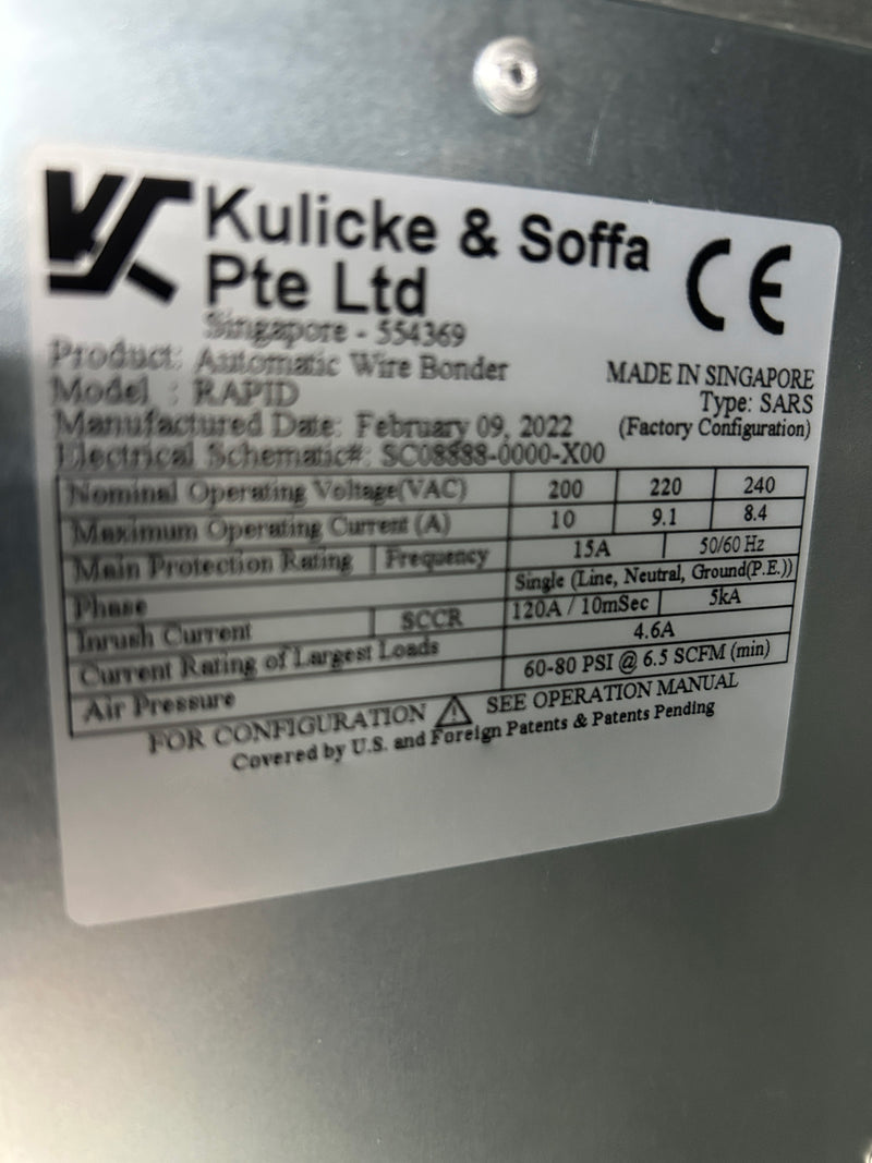 K&S Rapid Automatic Wire Bonder