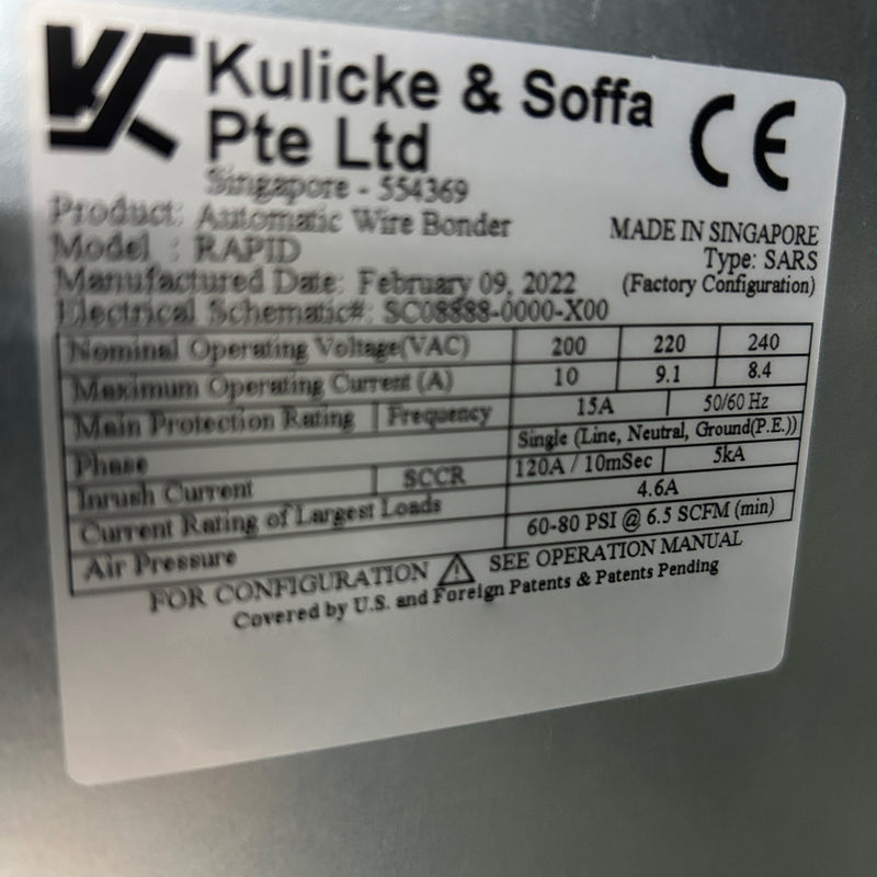 K&S Rapid Automatic Wire Bonder