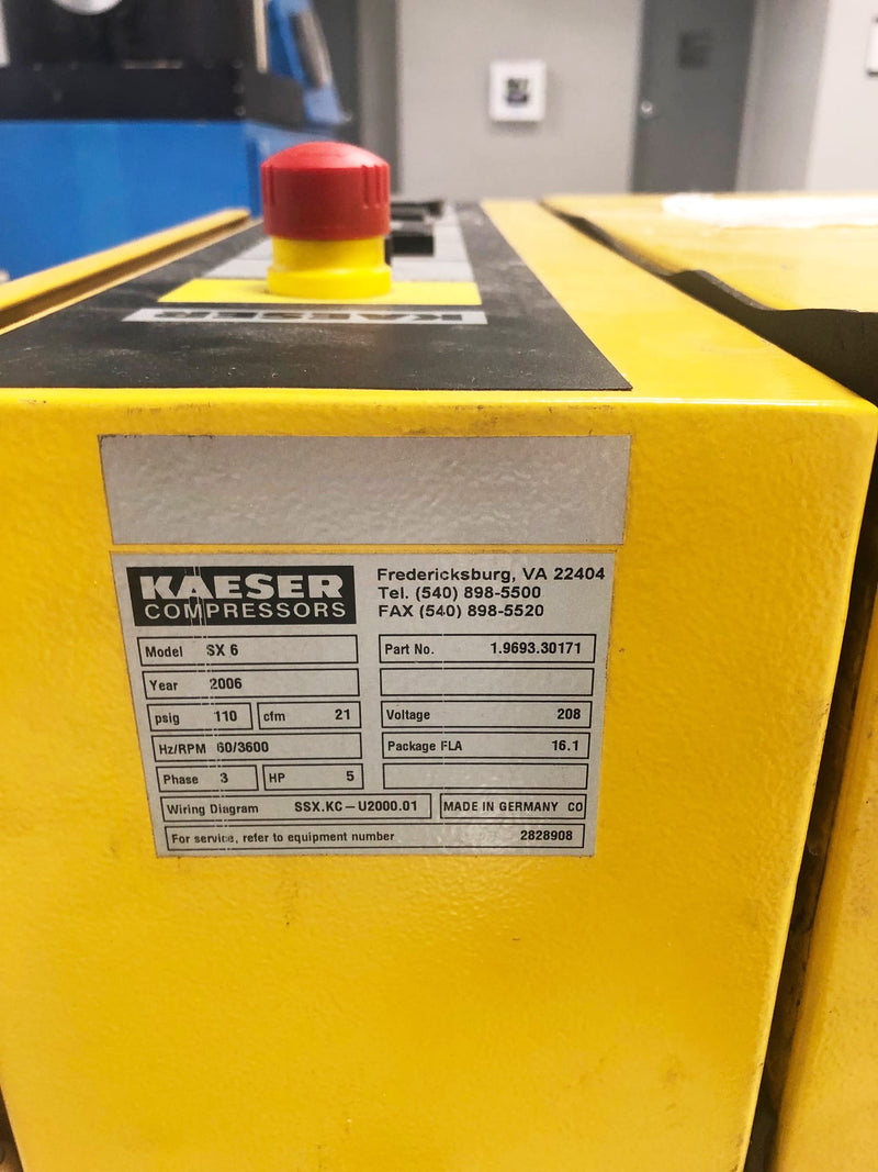 Kaeser SX 6 Air Compressor