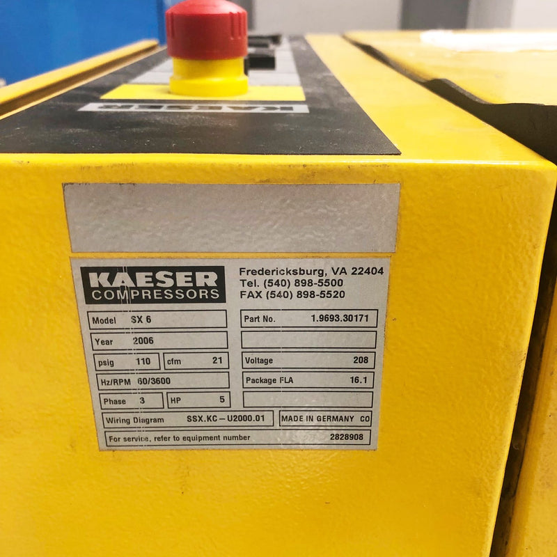Kaeser SX 6 Air Compressor