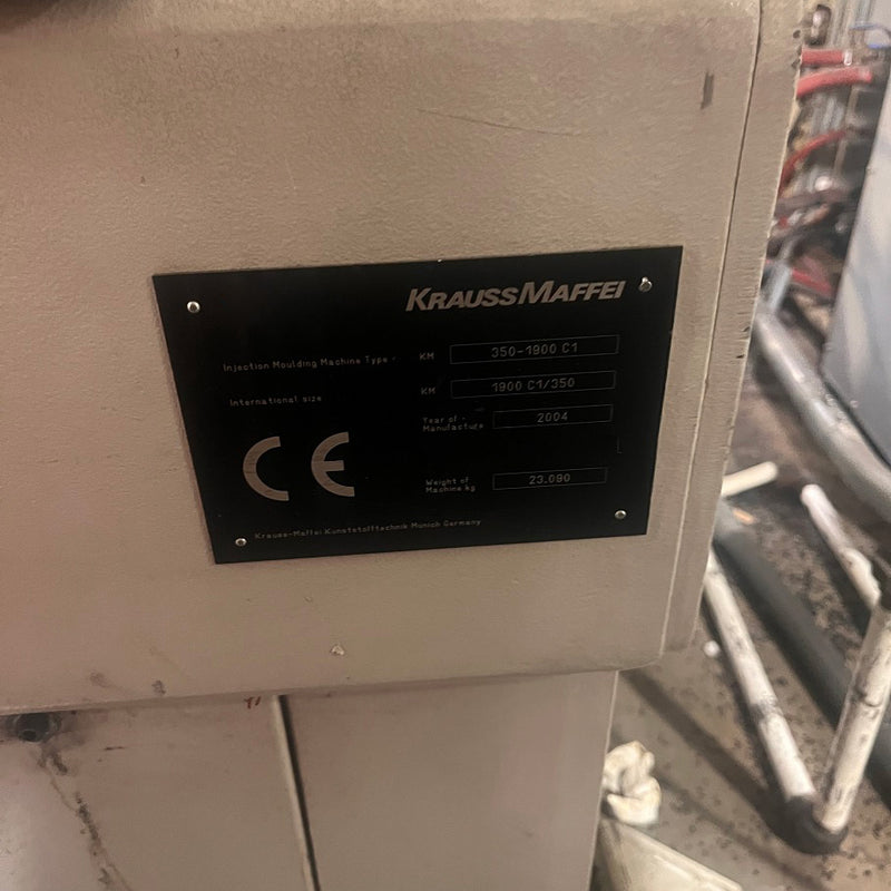 Krauss Maffei 350 1900 C 1 Injection Molding Machine