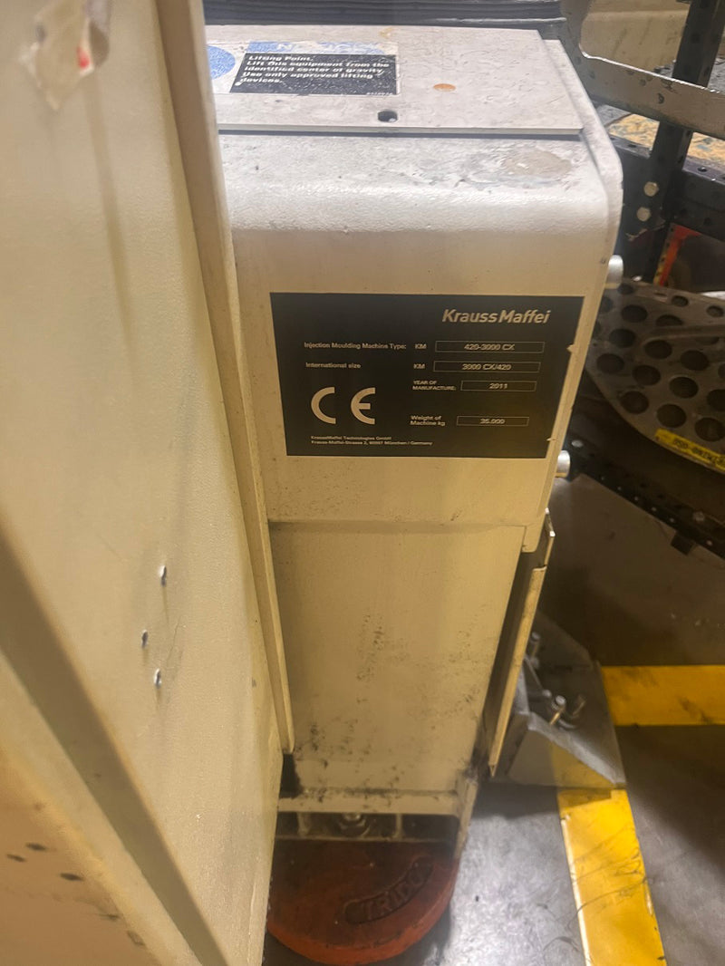 Krauss Maffei 420 3000 CX Injection Molding Machine
