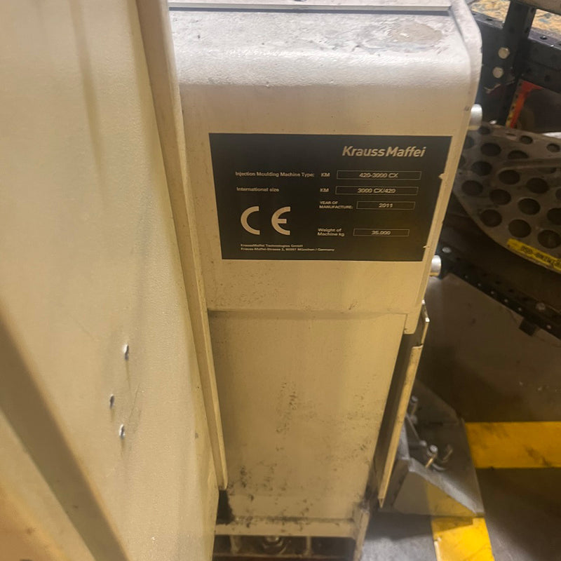 Krauss Maffei 420 3000 CX Injection Molding Machine