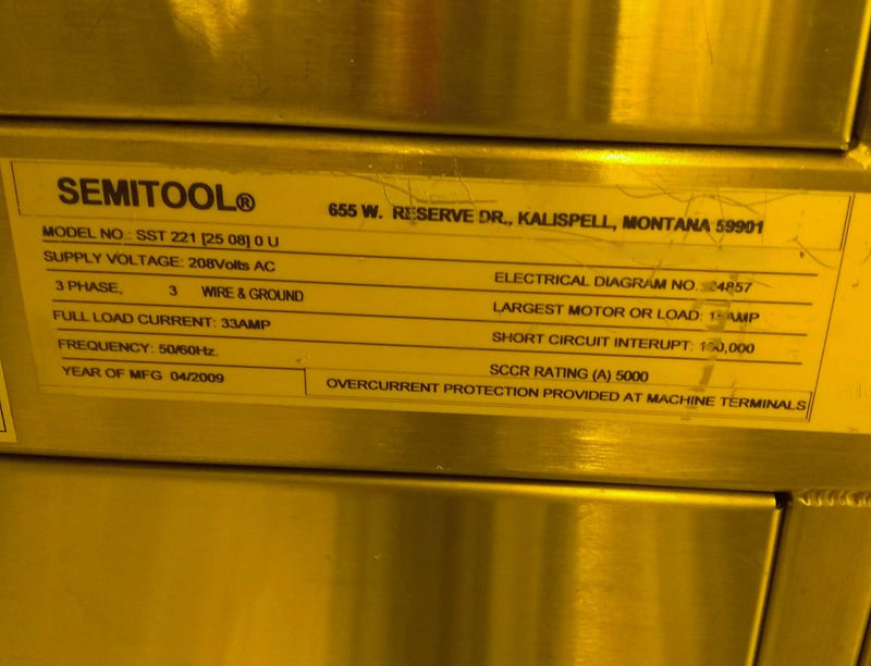 Semitool SST 221 (25 08) 0 U Spray Solvent Tool (SST)