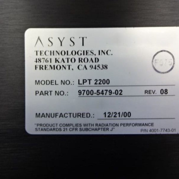 Asyst LPT 2200