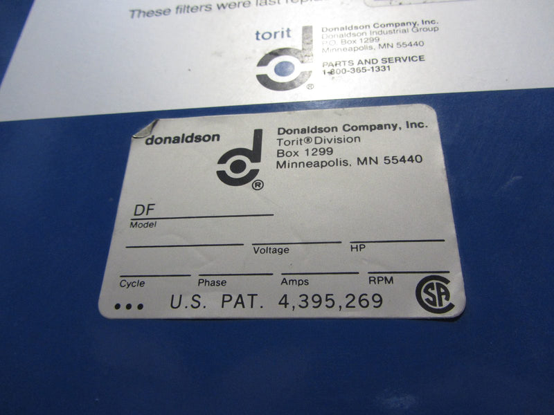 Donaldson DF Dust Collector
