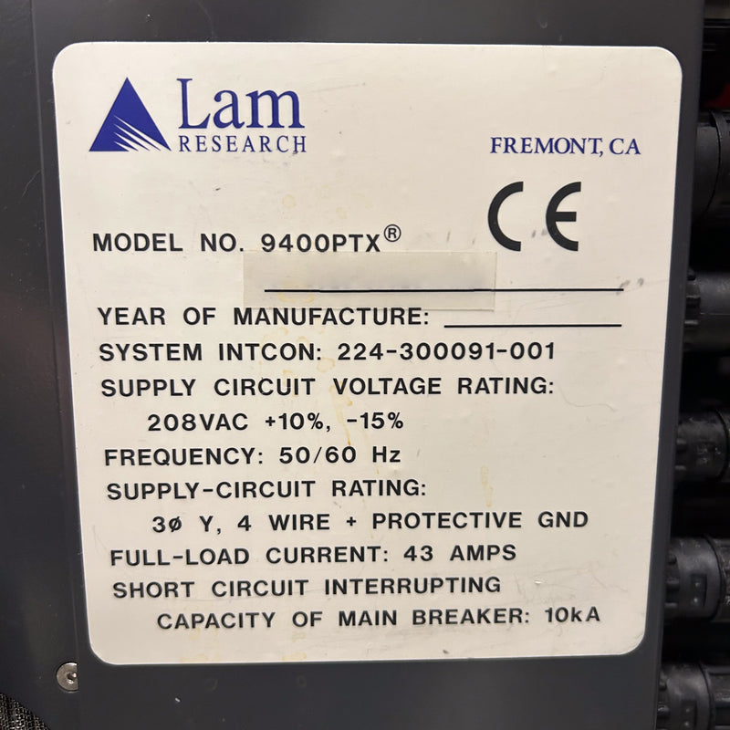 Lam Alliance 6 9400 PTX Etcher