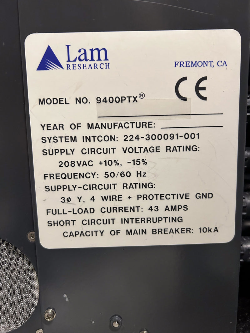 Lam Alliance 6 9400 PTX Etcher