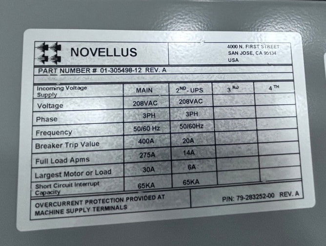 Lam / Novellus Concept Two Dual Sequel CVD (Chemical Vapor Deposition)