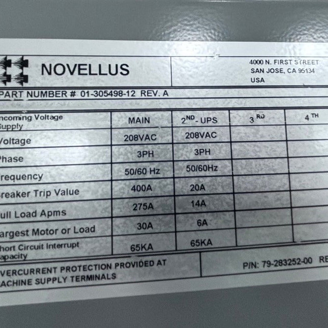Lam / Novellus Concept Two Dual Sequel CVD (Chemical Vapor Deposition)