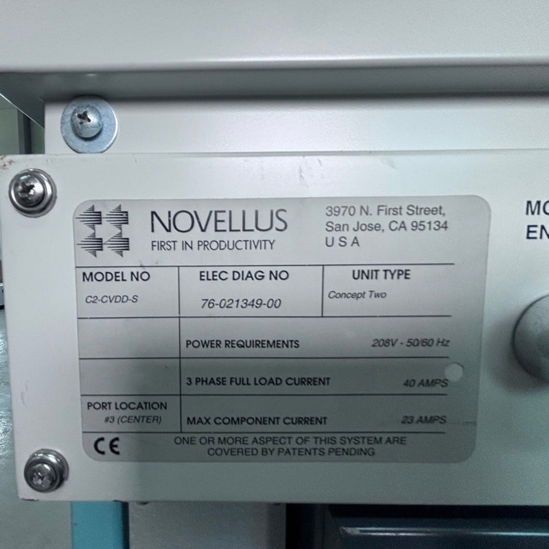 Lam / Novellus Concept Two Dual Sequel CVD (Chemical Vapor Deposition)