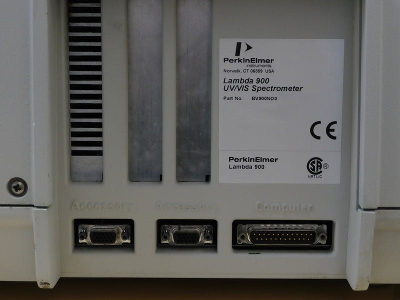 Perkin Elmer Lambda 900 UV-VIS-NIR Spectrometer (Ultraviolet-Visible-Near-Infrared)