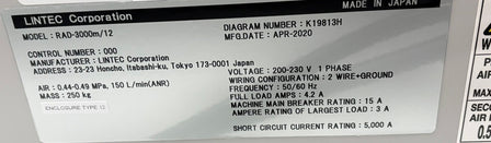 Lintec RAD 3000 M / 12 Detaper