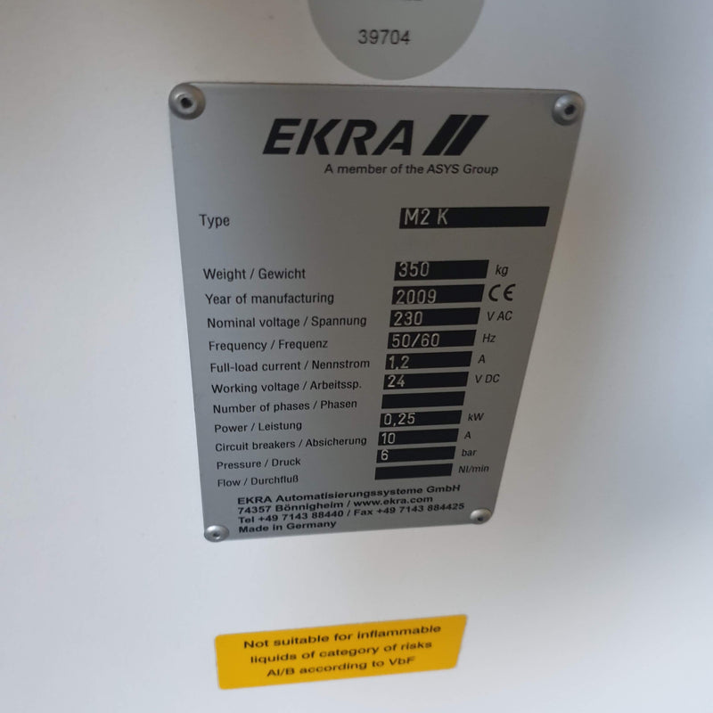 Ekra M 2 K Semi-Automatic Screen Printer