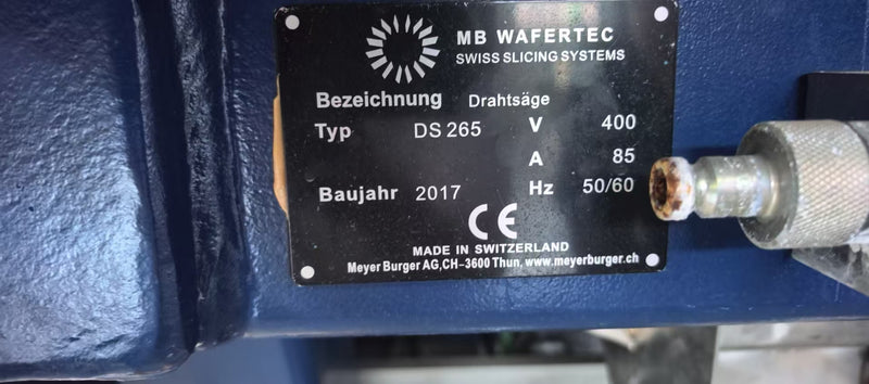 Meyer Burger DS 265 Multi Wire Saw