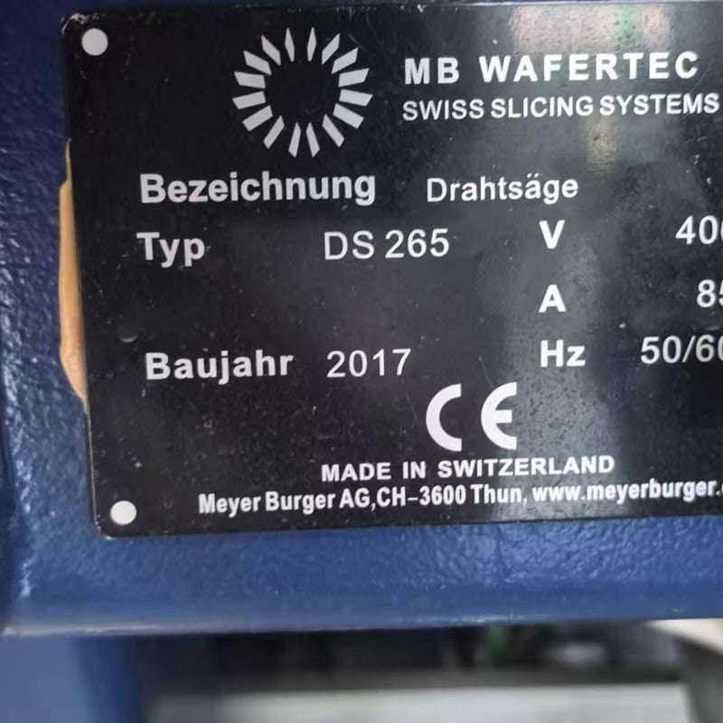 Meyer Burger DS 265 Multi Wire Saw