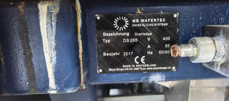 Meyer Burger DS 265 Multi Wire Saw