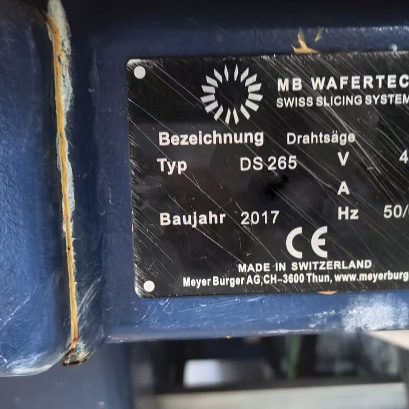 Meyer Burger DS 265 Multi Wire Saw