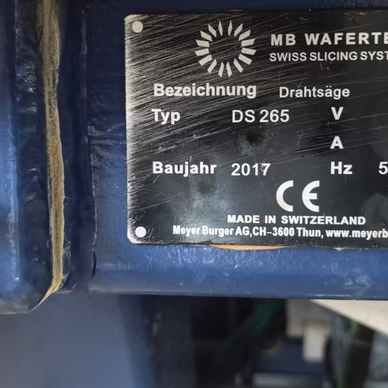 Meyer Burger DS 265 Multi Wire Saw