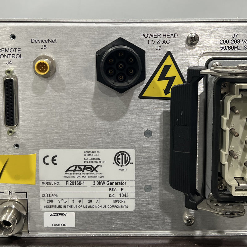 MKS FI 20160 1 Microwave Plasma Generator