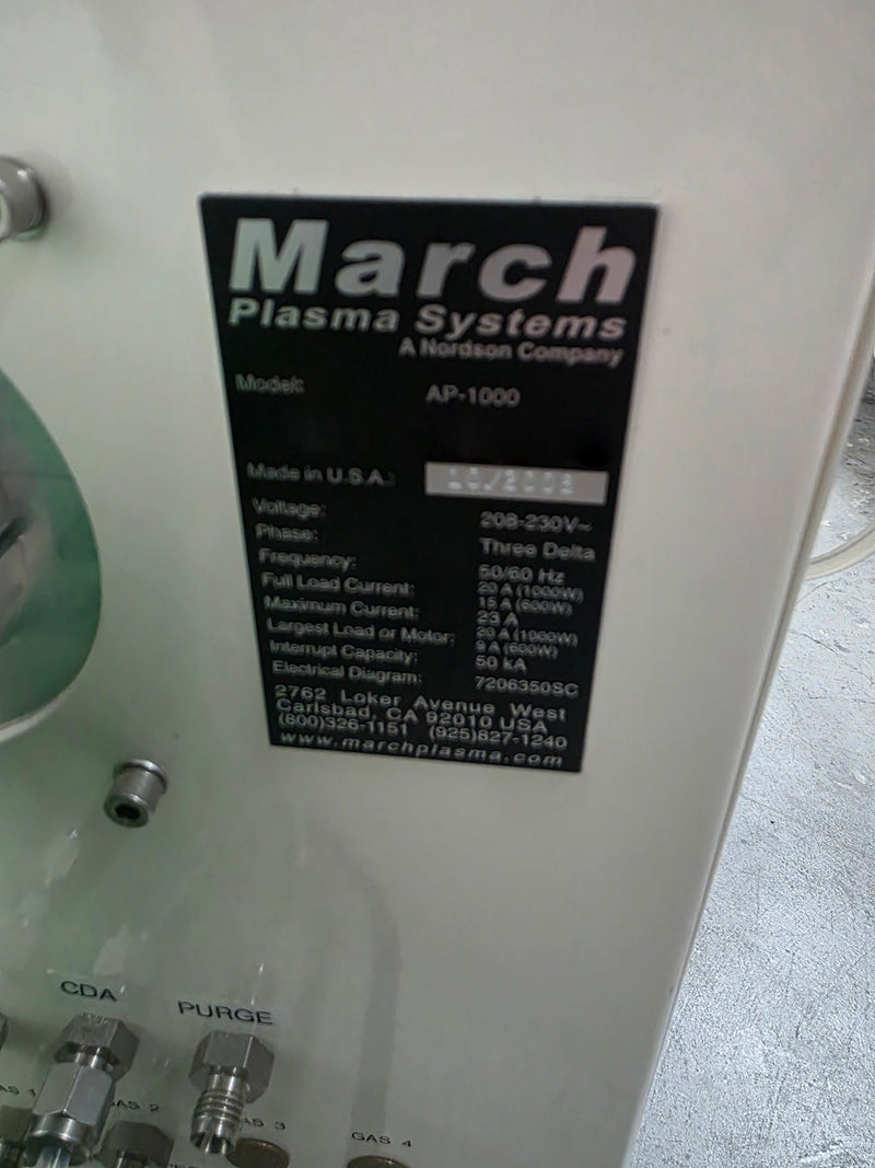 Nordson / March AP 1000 Plasma System