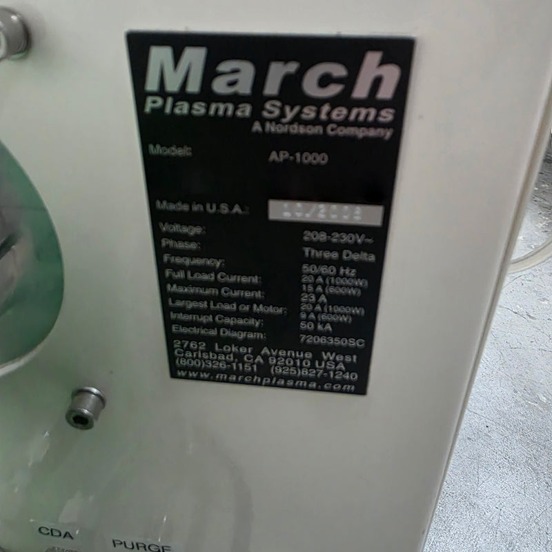 Nordson / March AP 1000 Plasma System