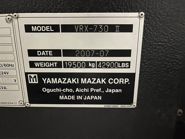 Mazak Variaxis 730-5 X II CNC