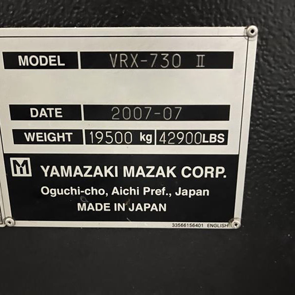 Mazak Variaxis 730-5 X II CNC