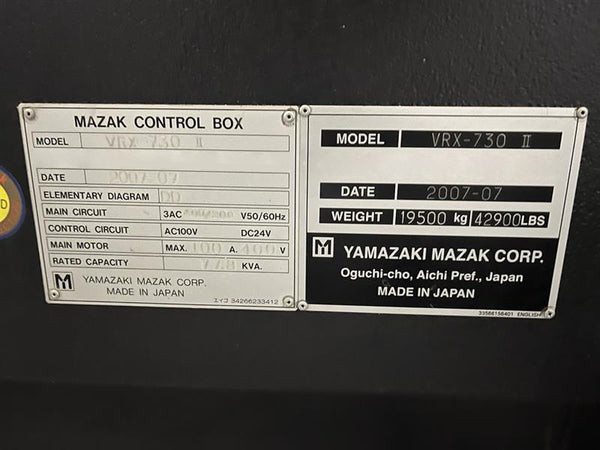 Mazak Variaxis 730-5 X II CNC