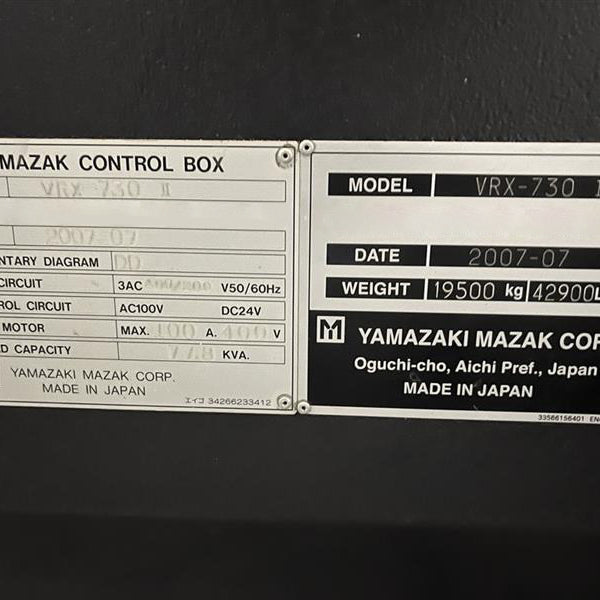Mazak Variaxis 730-5 X II CNC