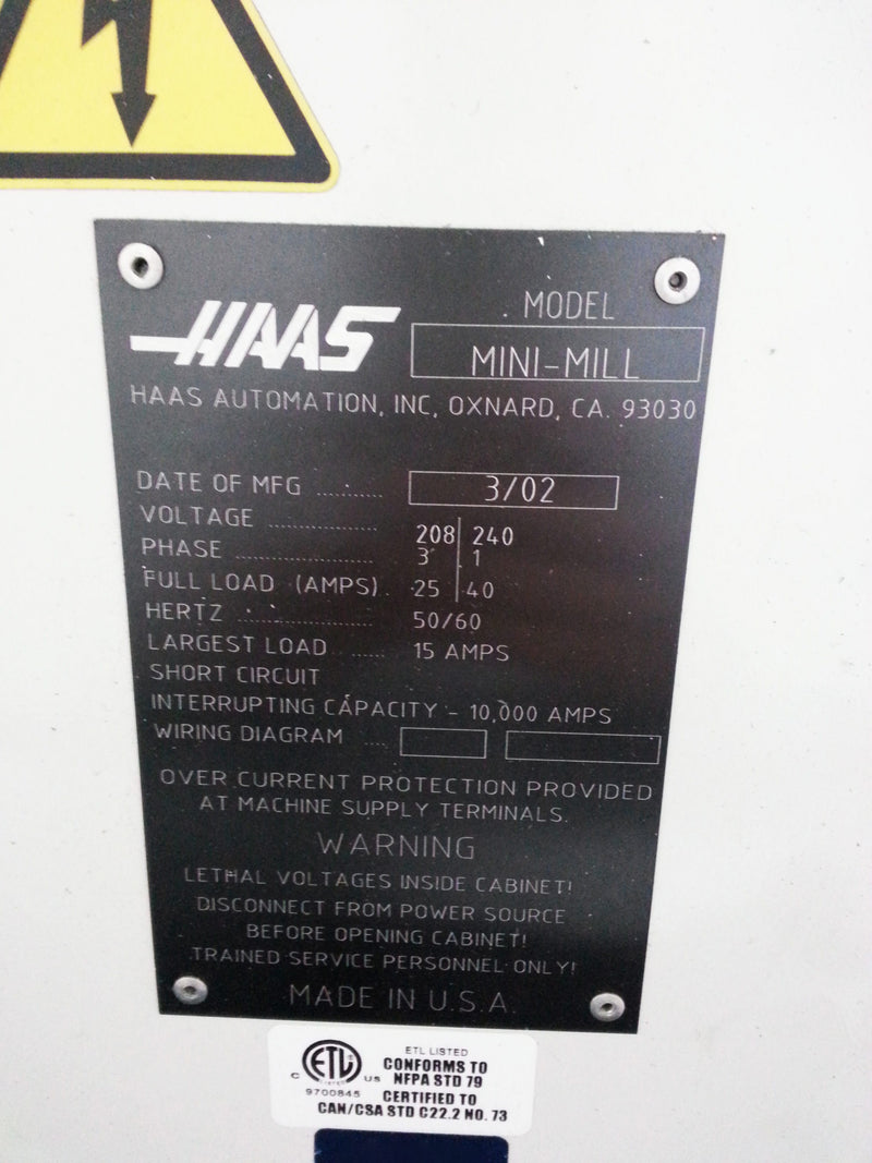 Haas Mini Mill CNC