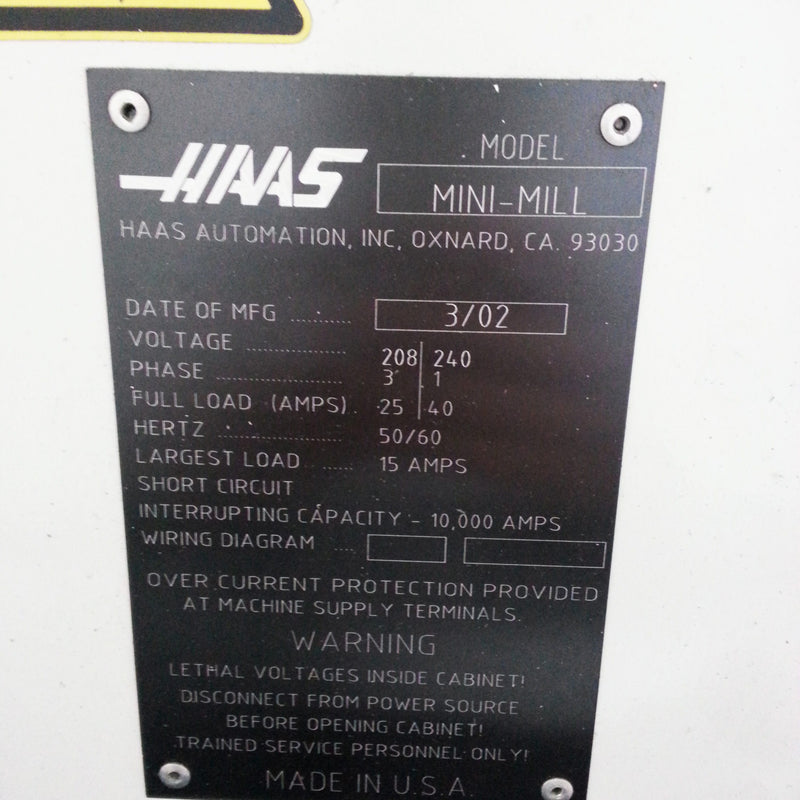 Haas Mini Mill CNC