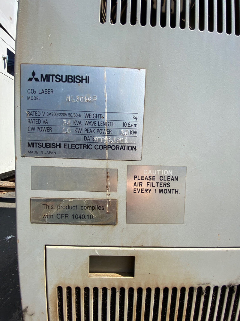 Mitsubishi ML 3016 F CO2 Laser