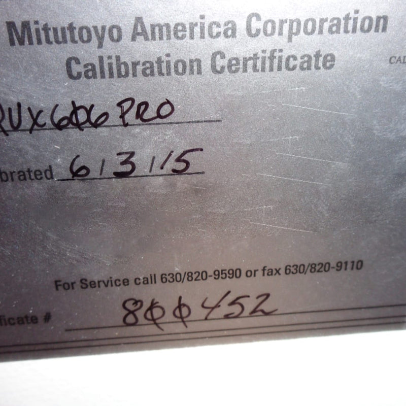 Mitutoyo QUX 606 Pro 3D CNC Vision Measuring Machine