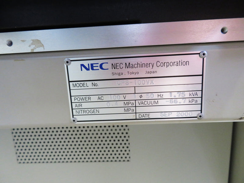 NEC CPS 100 VX Welder / Die Bonder