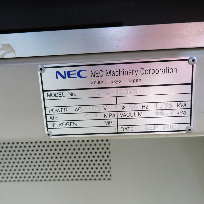 NEC CPS 100 VX Welder / Die Bonder