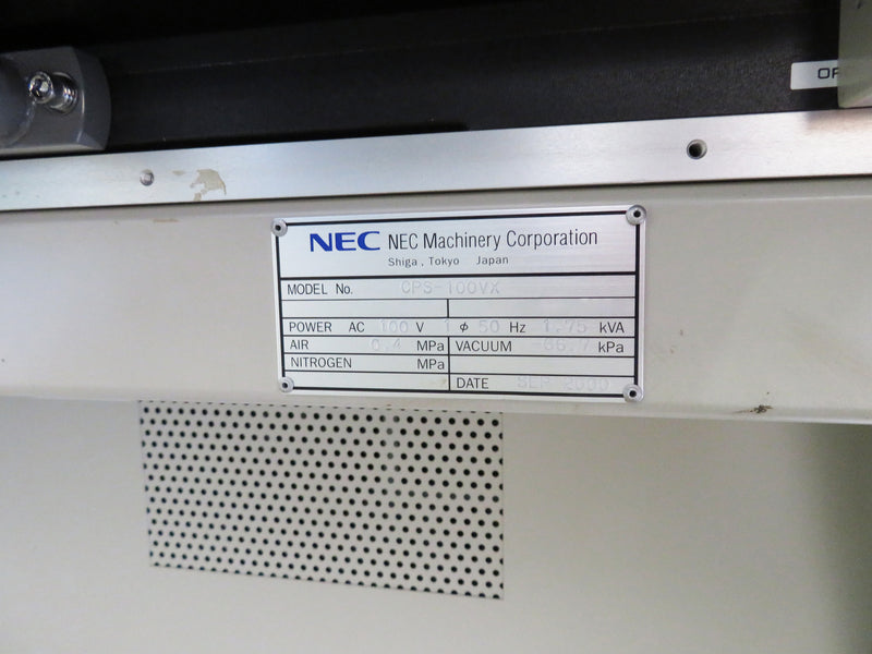 NEC CPS 100 VX Welder / Die Bonder