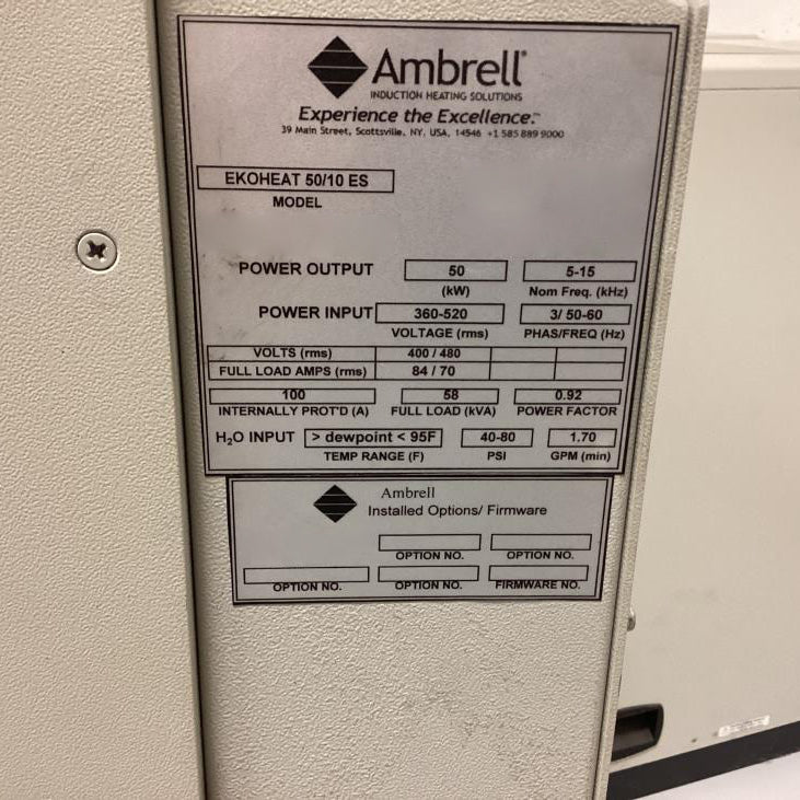 Ambrell Ekoheat 50 / 10 ES Induction Heater