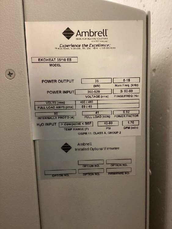 Ambrell Ekoheat 35 / 10 ES Induction Heater