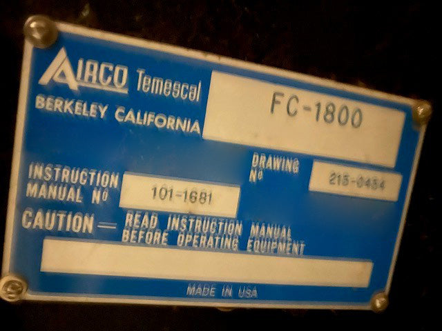 Ferrotec / Temescal FC 1800 E-Beam Evaporator
