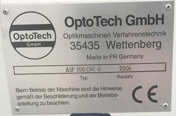 OptoTech ASP 200 CNC-D Polisher